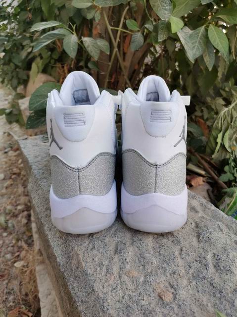 Air Jordan 11 Metallic Silver Men's Basketball Shoes;